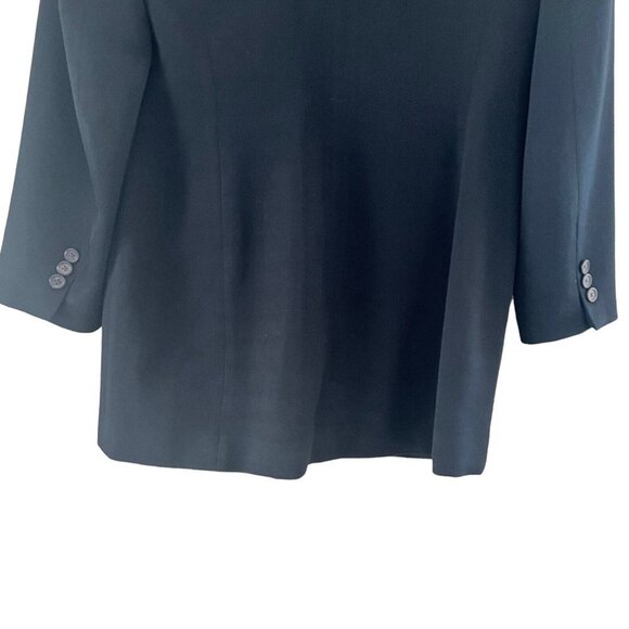 Ralph Lauren LRL Women's Black 100% Wool Blazer Size 6 Lined - Picture 7 of 15